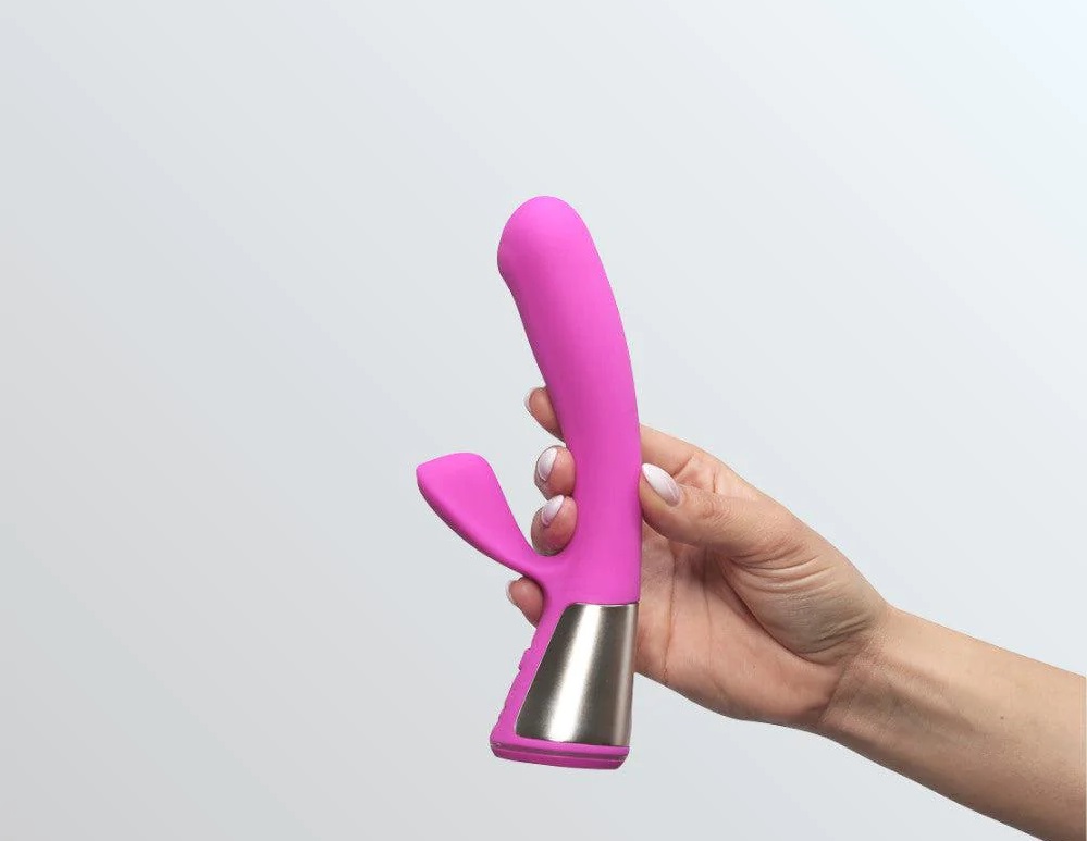 Interaktívny duálny stimulátor OhMiBod Fuse - ružový